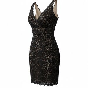 White House Black Market Black Lace Dress